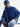 LANIUS MEN Schal aus Bio-Baumwolle und recycelter Wolle in electric blue - Modelansicht