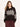 LANIUS Damen Norweger Pullover aus Bio-Schurwolle und Bio-Bauwolle in bitte chocolate - Frontansicht