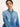 LANIUS Damen Jeansbluse aus Bio-Baumwolle in mid blue denim - Detailansicht