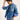 LANIUS Damen Jeansbluse aus Bio-Baumwolle in mid blue denim - kombiniert mit Streifenbluse