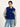 LANIUS Damen Walkjacke aus Bio-Schurwolle und Bio-Bauwolle in blue violet - Frontansicht