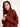 LANIUS Damen Hemdbluse aus Bio-Baumwolle in red mahagony - Detailansicht
