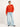 LANIUS Damen Statementsweatshirt aus Bio-Baumwolle in fire - Modelansicht